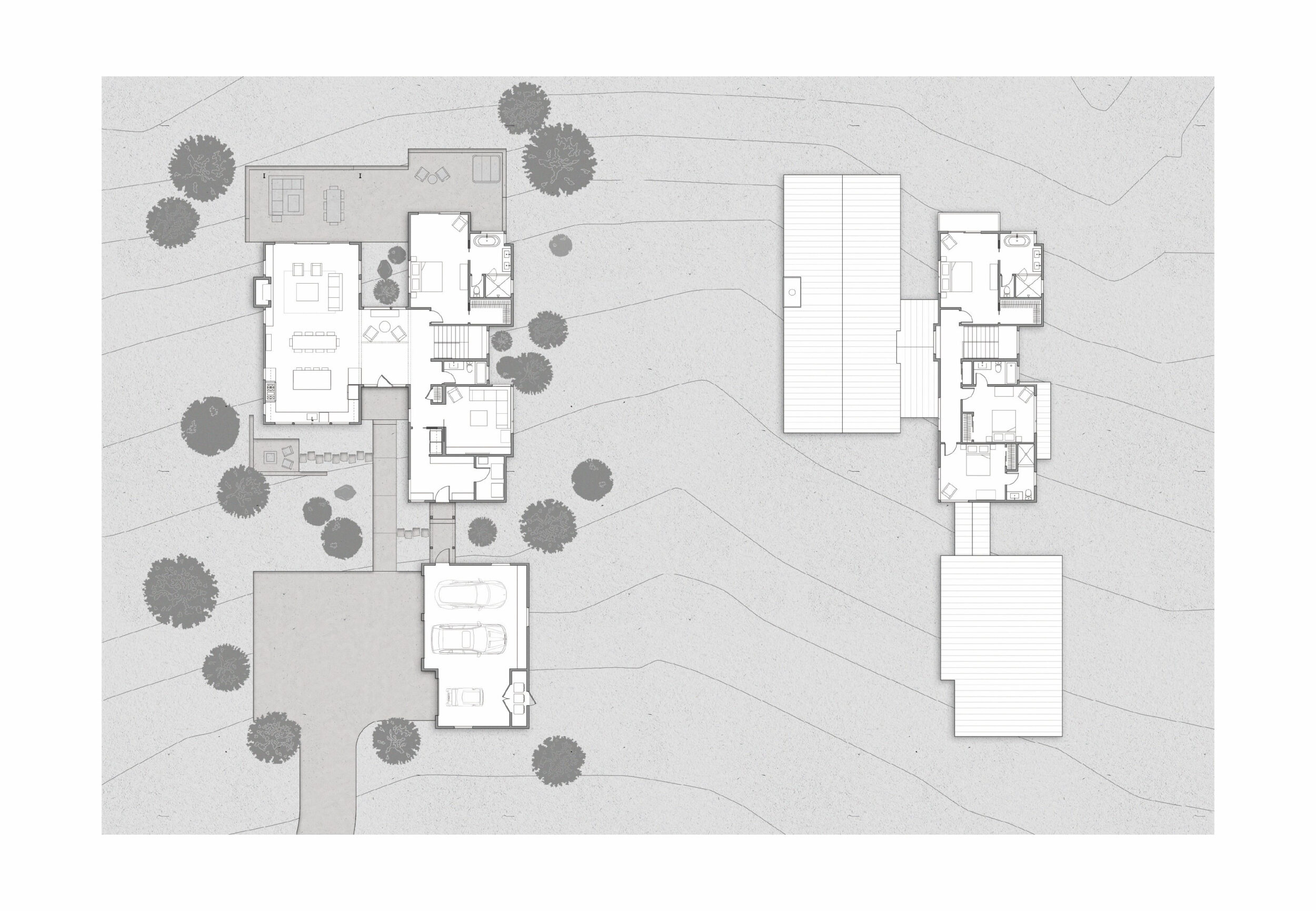 Two-By Modern Mountain Getaway Plans, Cle Elum, Washington, Custom Home Design by BellCraft Architects