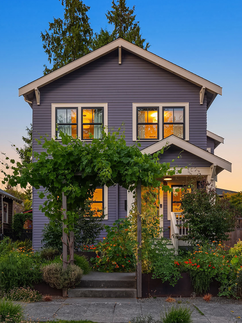 Craftsman Retake Addition Exterior Front in Seattle, Washington, Custom Home Design by BellCraft Architects