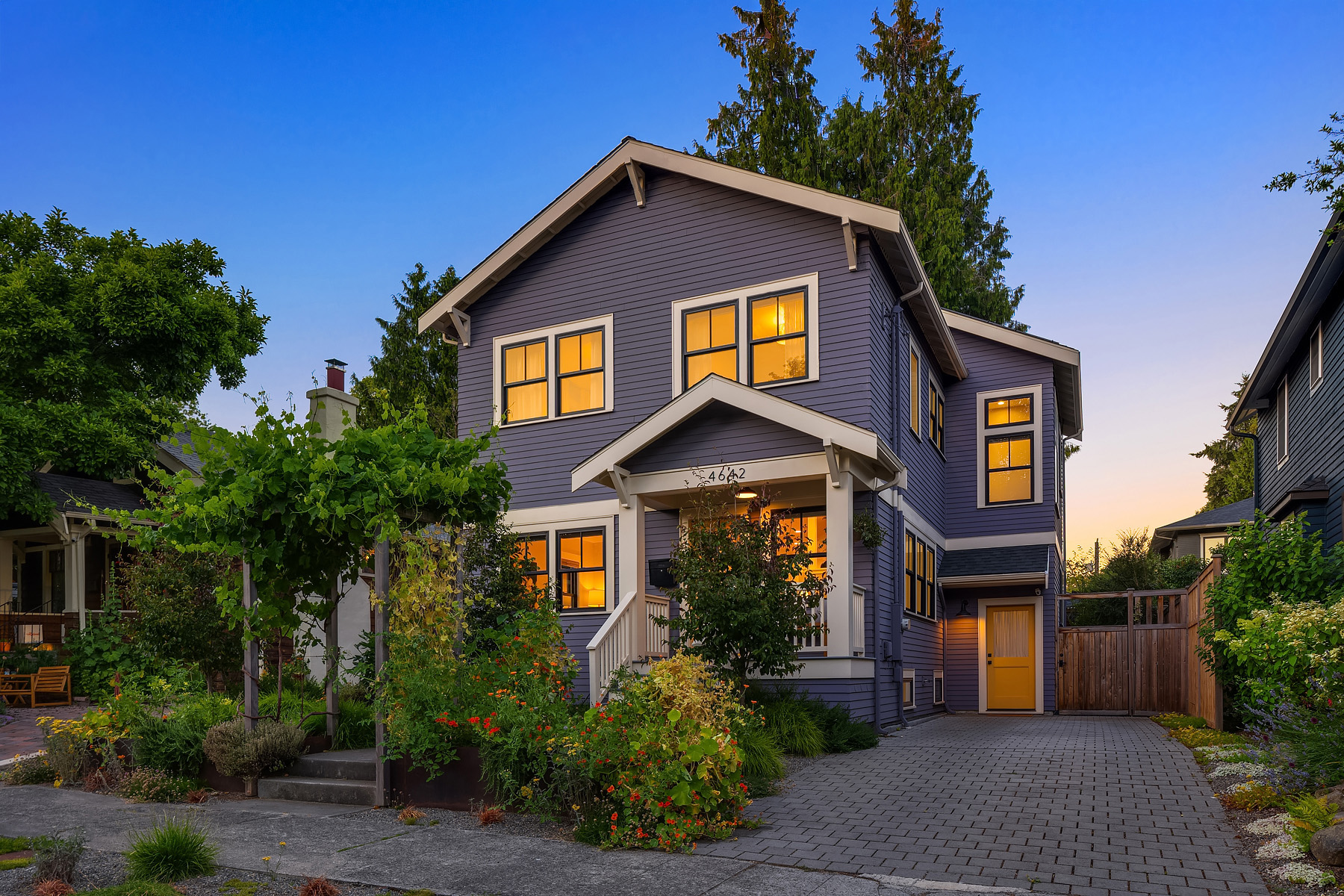Craftsman Retake Exterior in Seattle, Washington, Custom Home Design by BellCraft Architects
