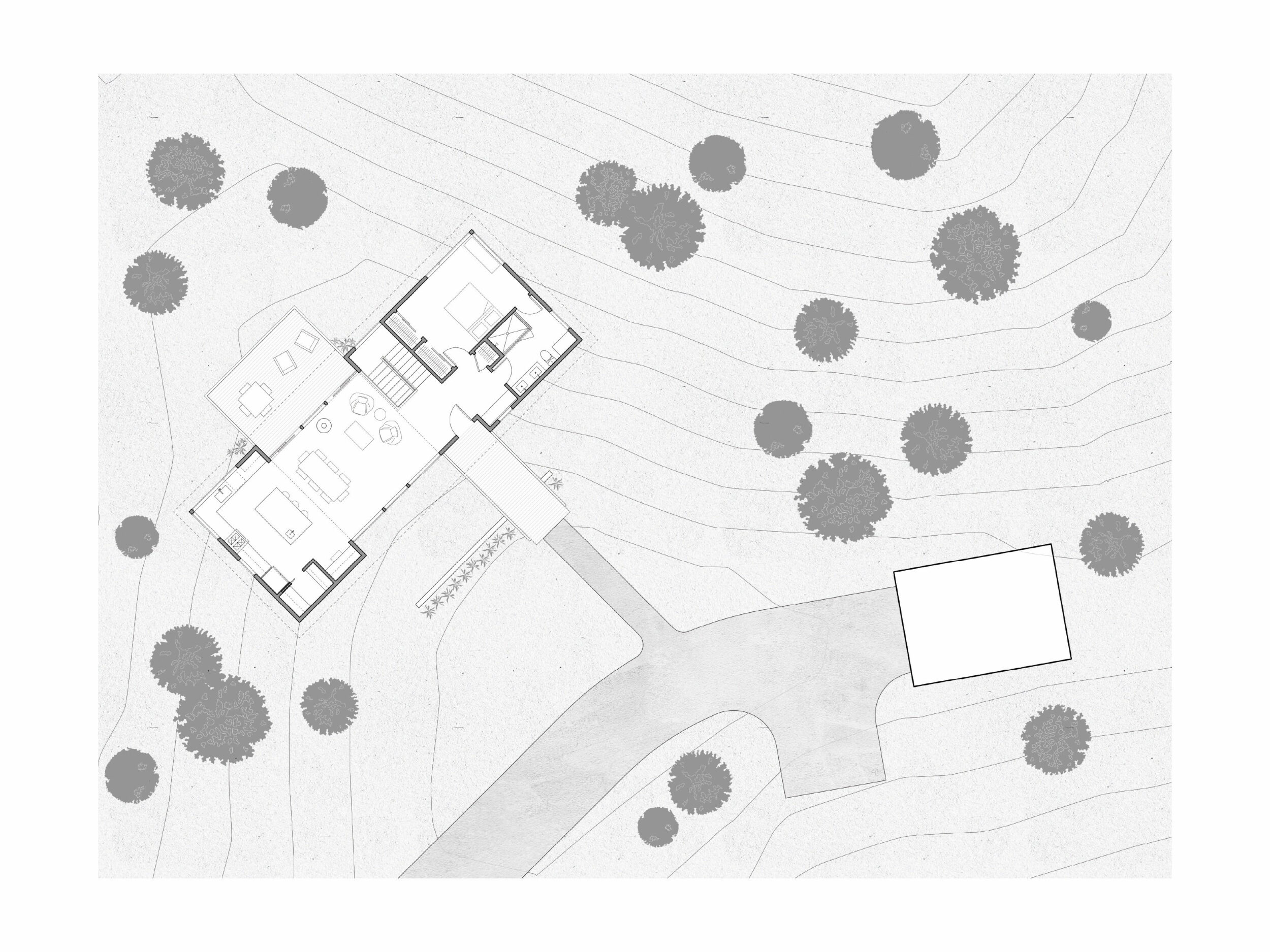 Country Bridge Cabin, Custom Home Design Rendering by BellCraft Architects