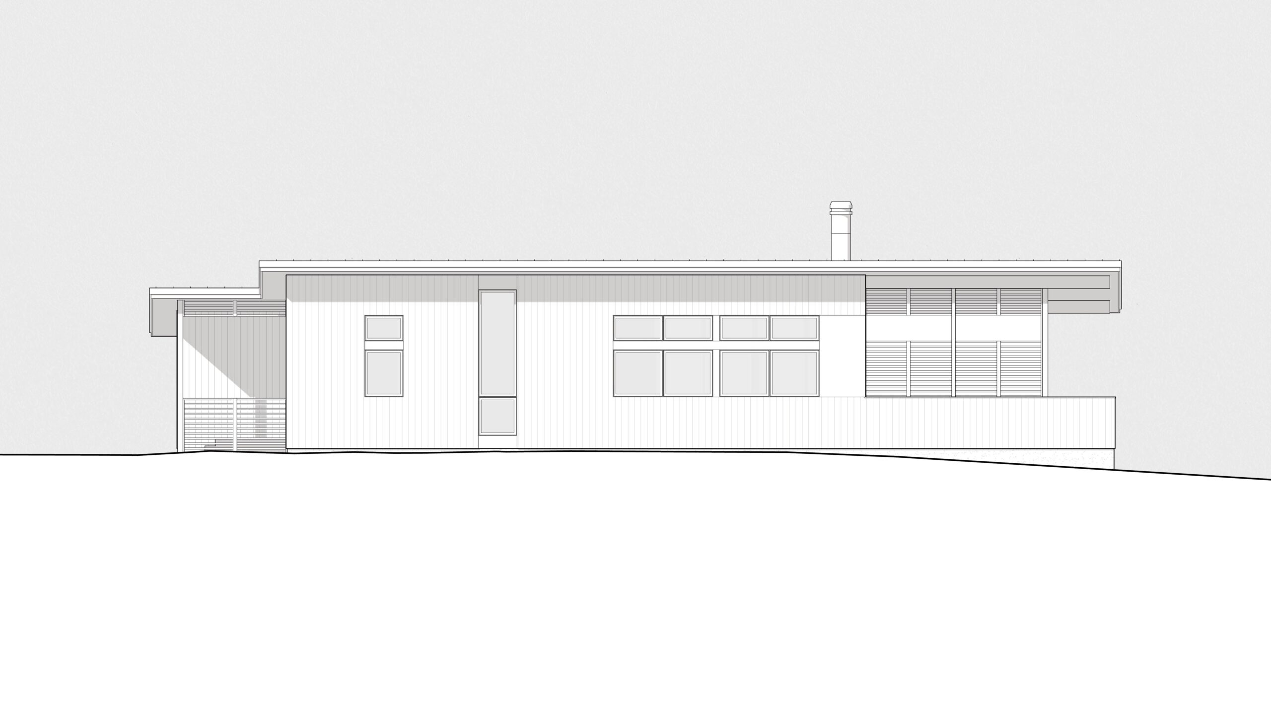 Bi-Plane Cabin custom design renderings by BellCraft Architects