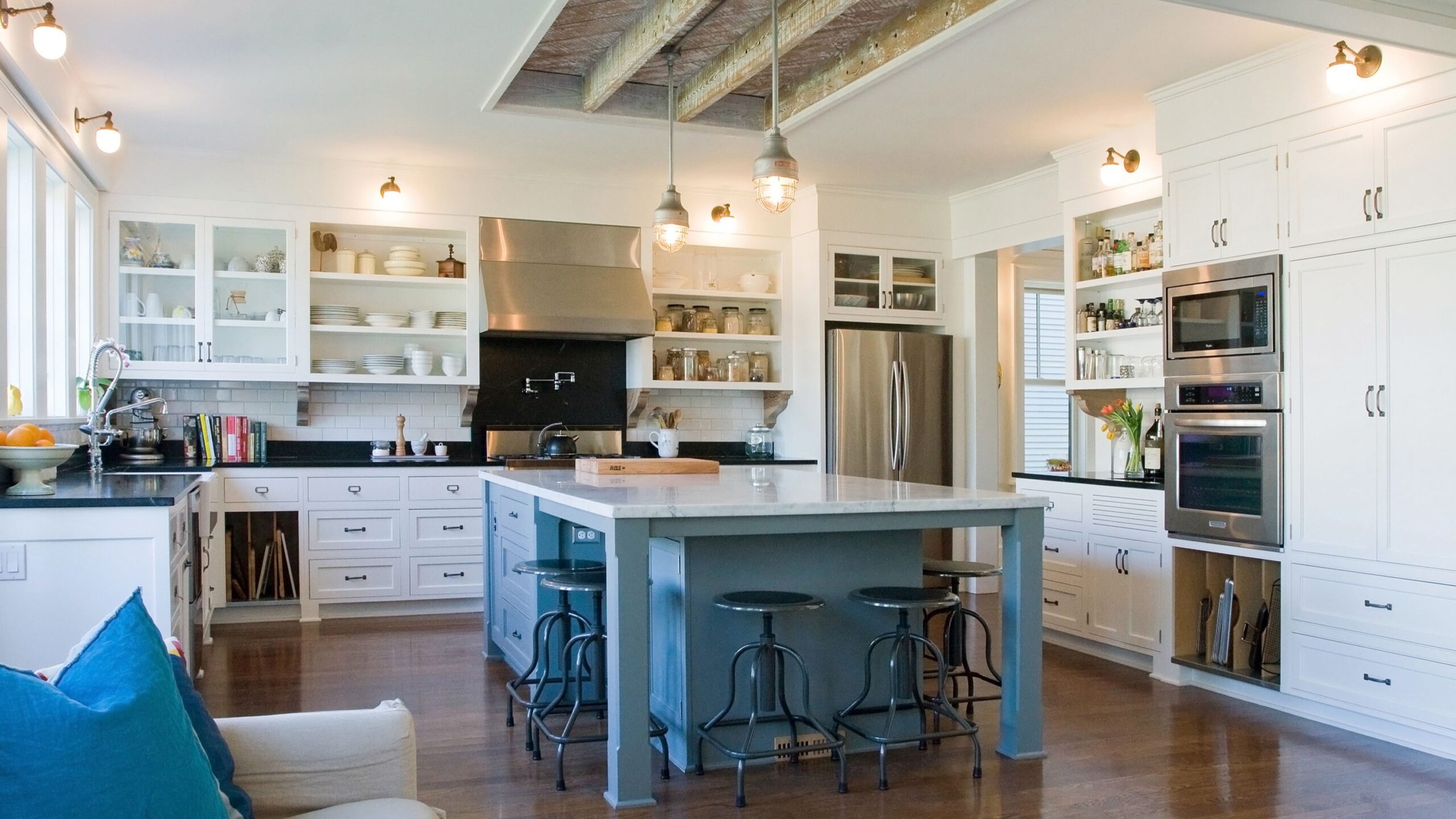 Raised Up Addition Kitchen, Classic Seattle Transformation, Custom Home Design by BellCraft Architects
