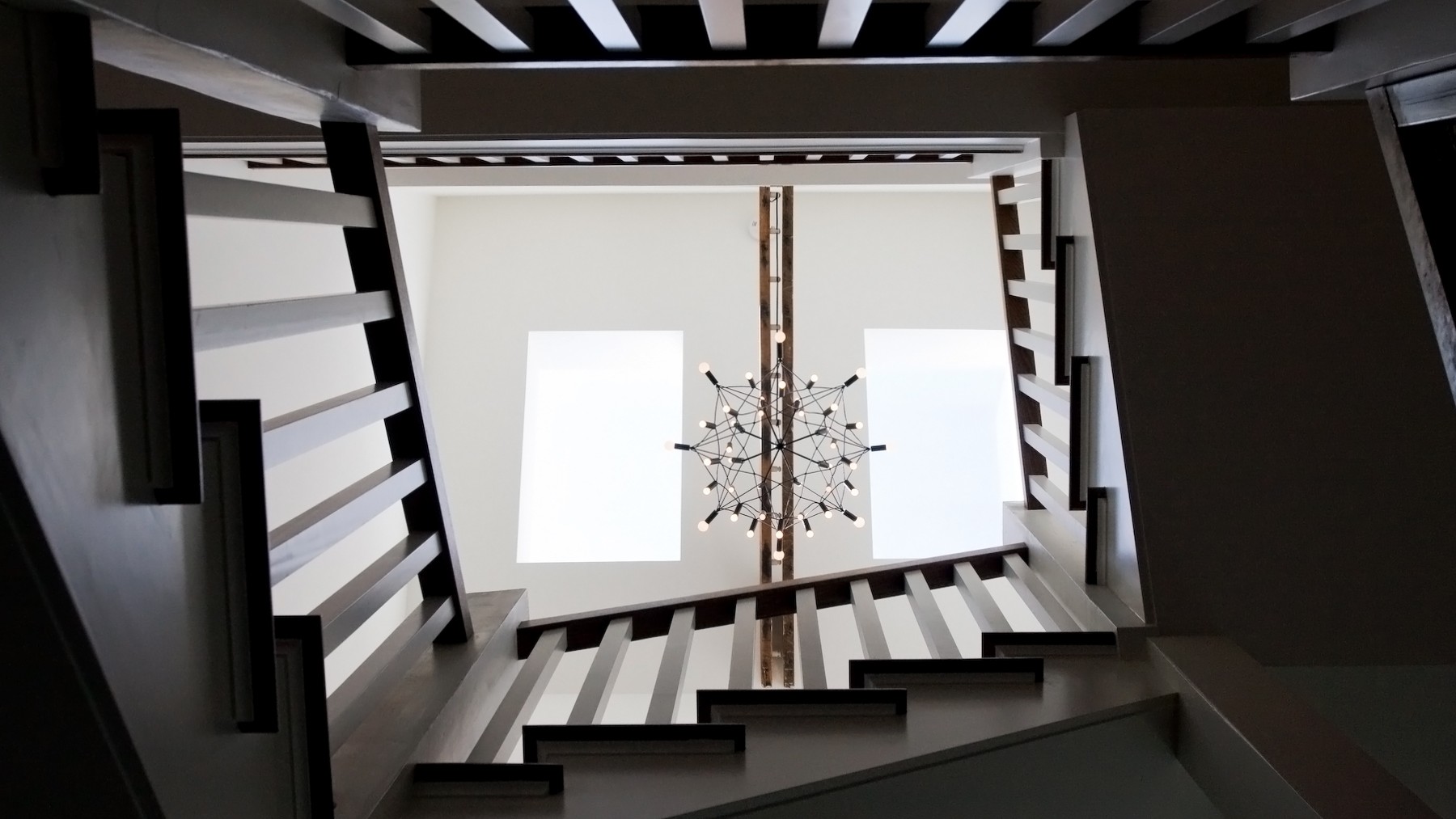 Raised Up Addition Stairs Below, Classic Seattle Transformation, Custom Home Design by BellCraft Architects