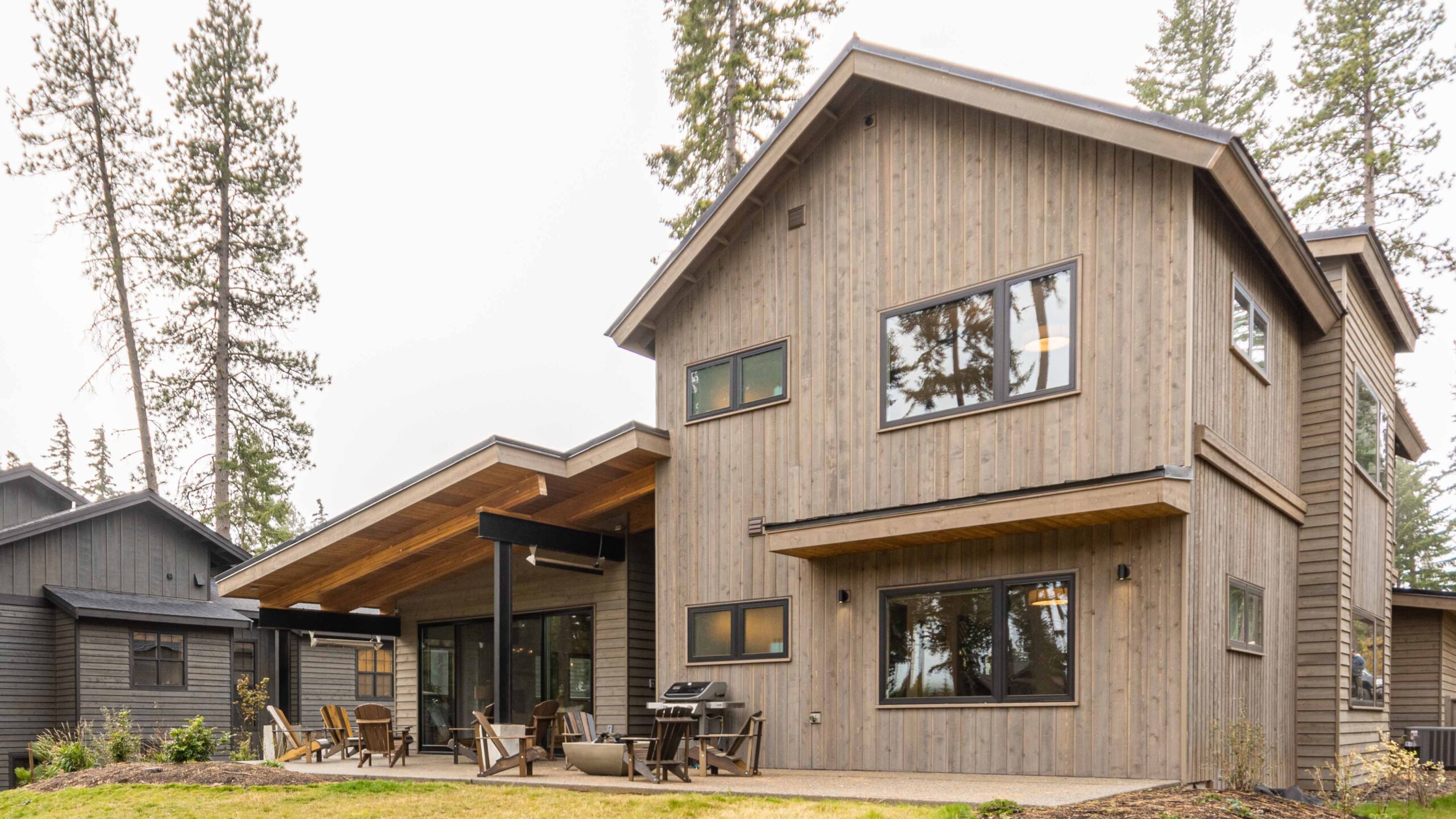 Side Car Mountain House Exterior, Cle Elum, Washington, Custom Home Design by BellCraft Architects