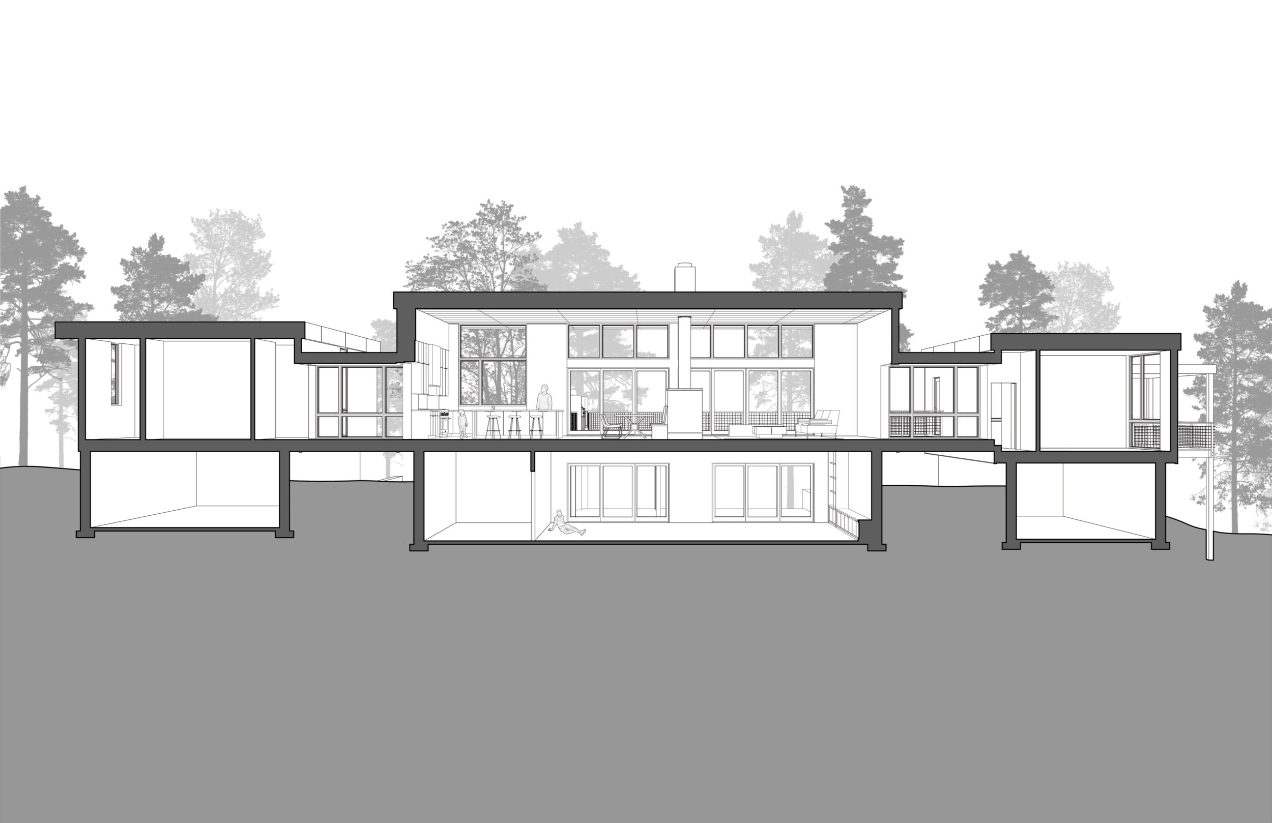 Orchard Bluff Farmhouse Perspective, Custom Home Design by BellCraft Architects