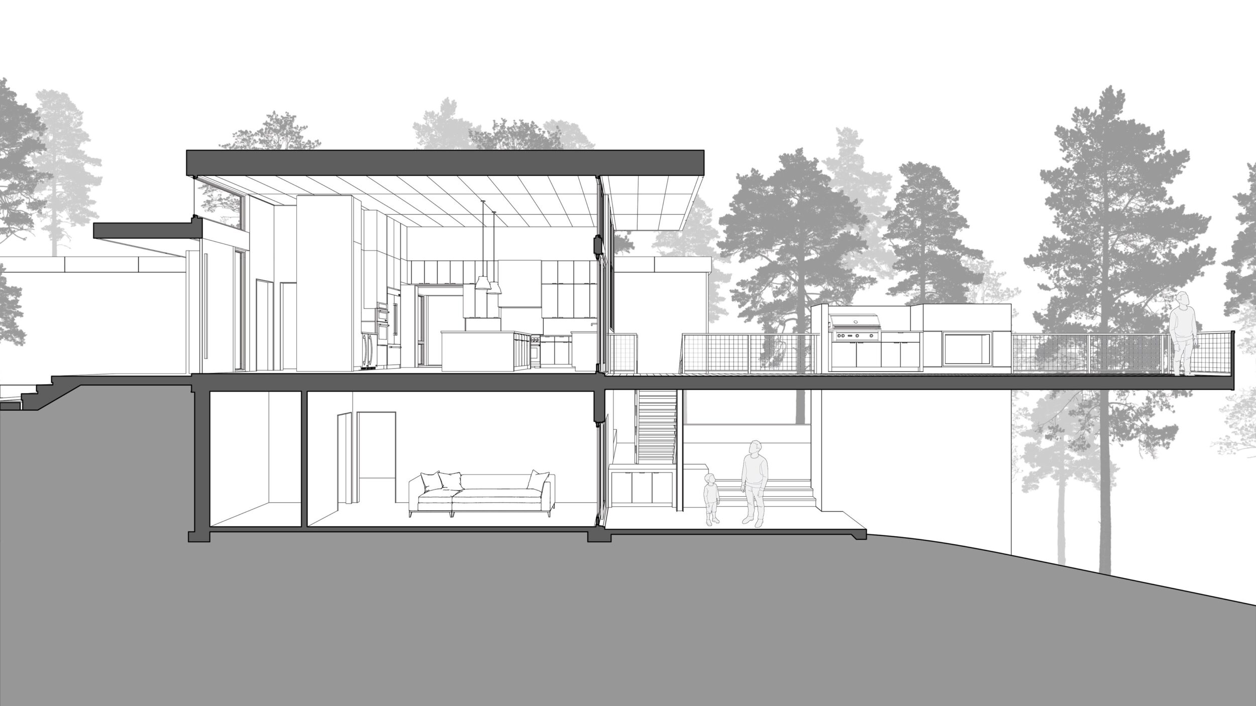 Orchard Bluff Farmhouse Perspective