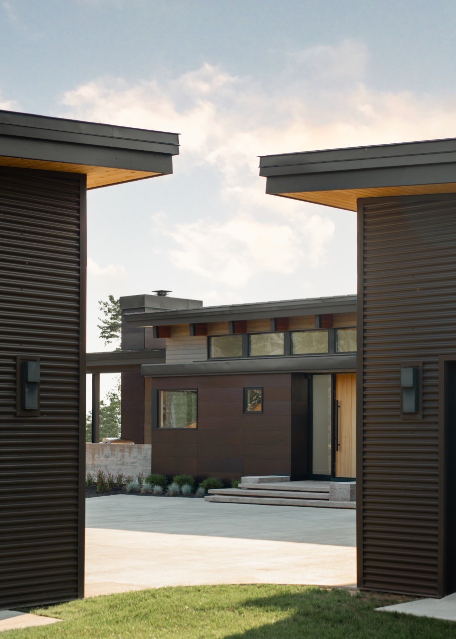 Mission West Exterior Detail, Old Mission Lake House, Custom Home Design by BellCraft Architects