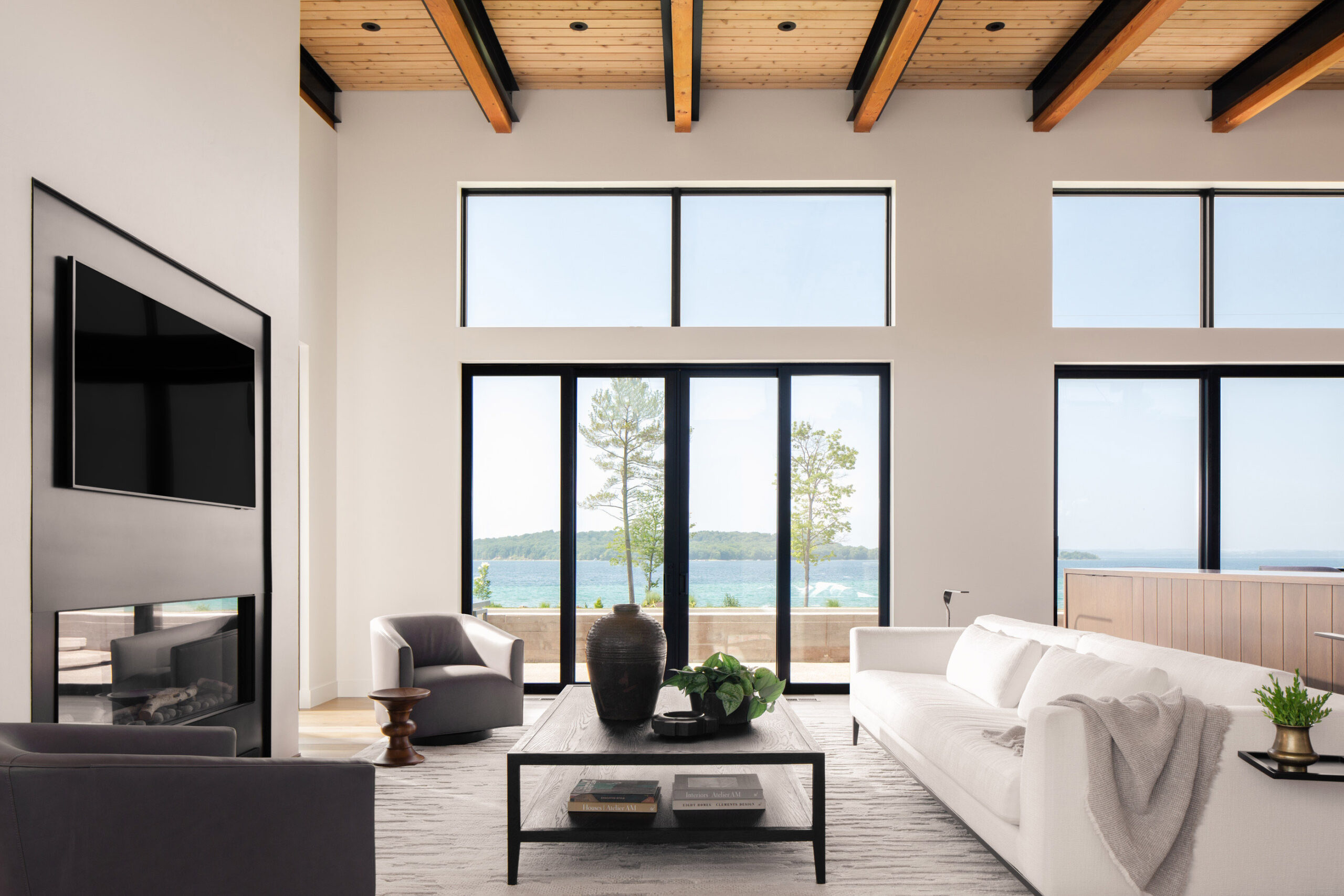 living room view from architecture project Mission West by Bellcraft Architects