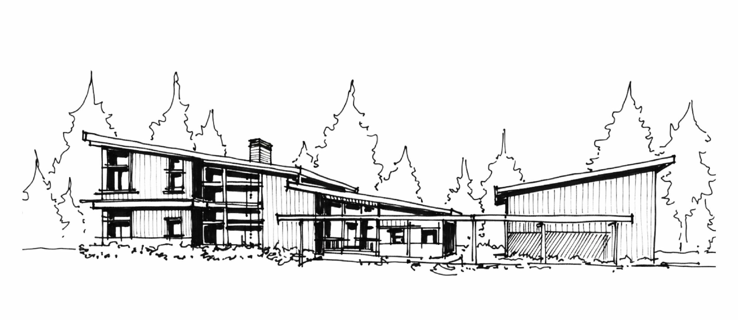 Goat Creek Retreat in Cle Elum, Washington, Custom Home Design Rendering by BellCraft Architects