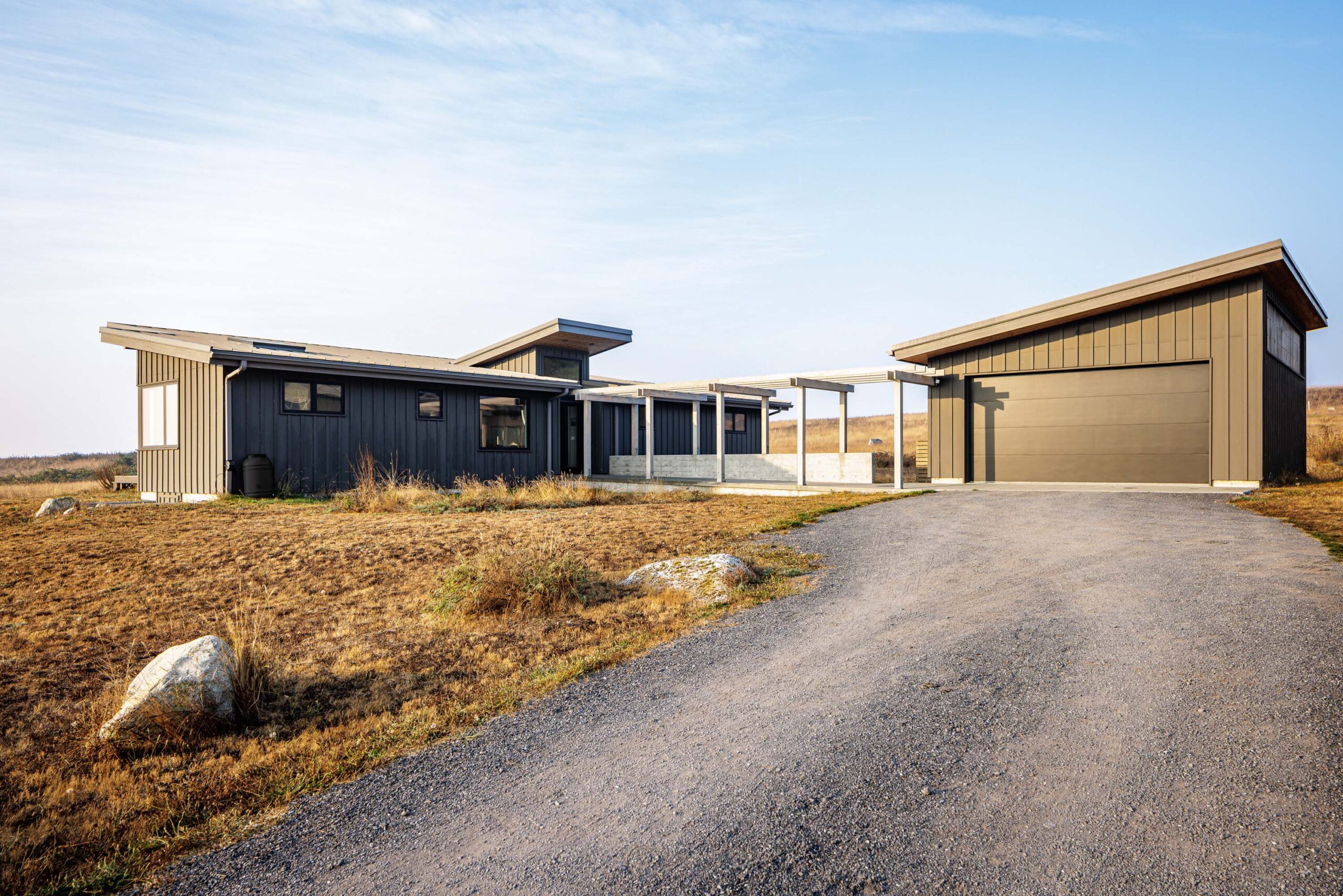 Cattle Point Cabin Exterior in San Juan Islands, Custom Home Design by BellCraft Architects