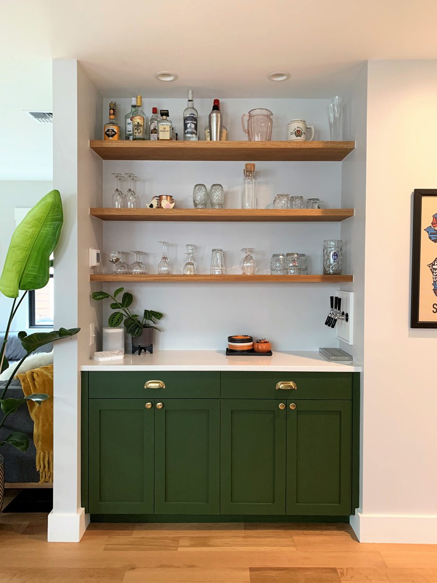 Craftsman Retake Addition Bar in Seattle, Washington, Custom Home Design by BellCraft Architects