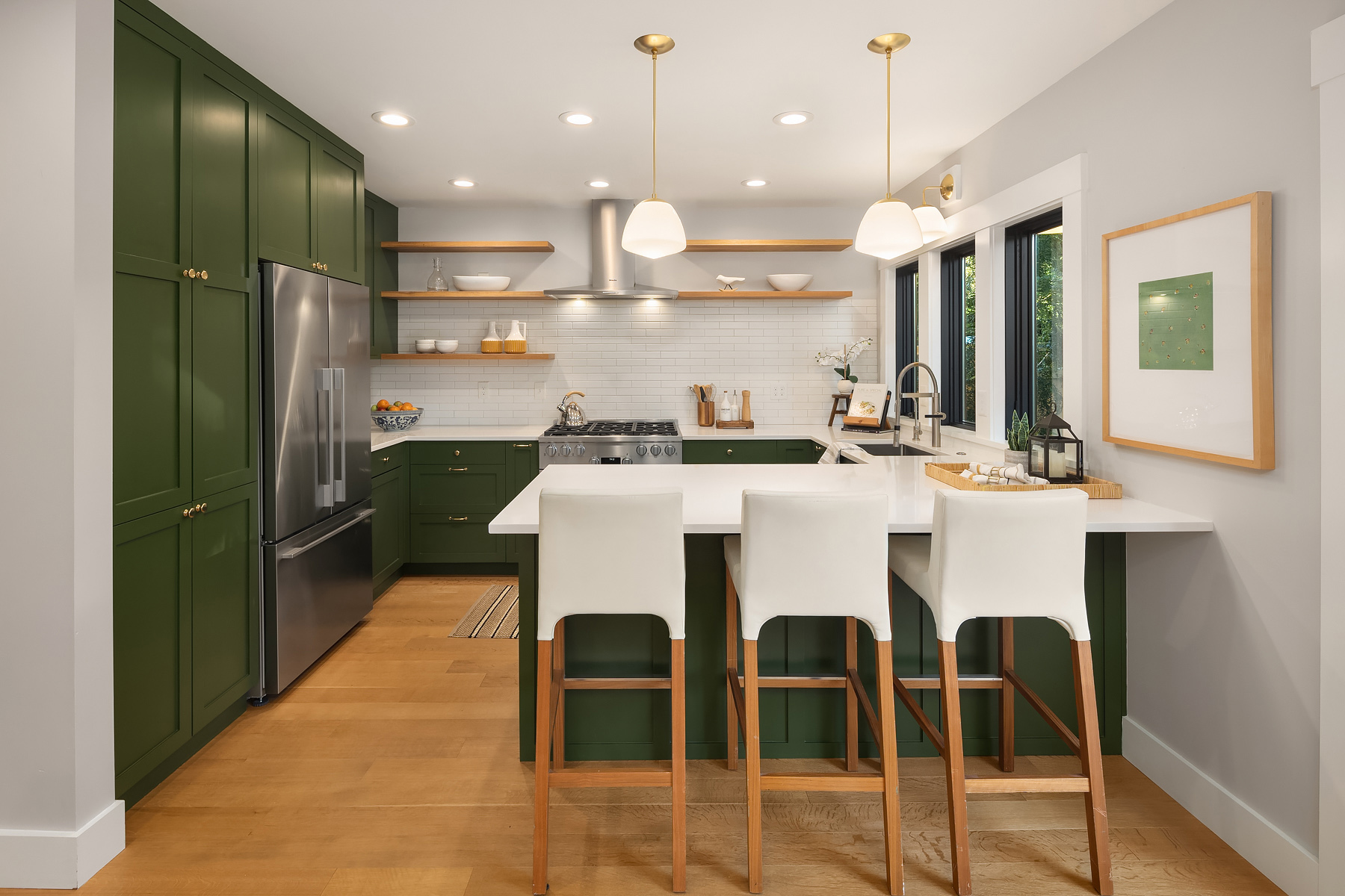 Craftsman Retake Addition Kitchen in Seattle, Washington, Custom Home Design by BellCraft Architects
