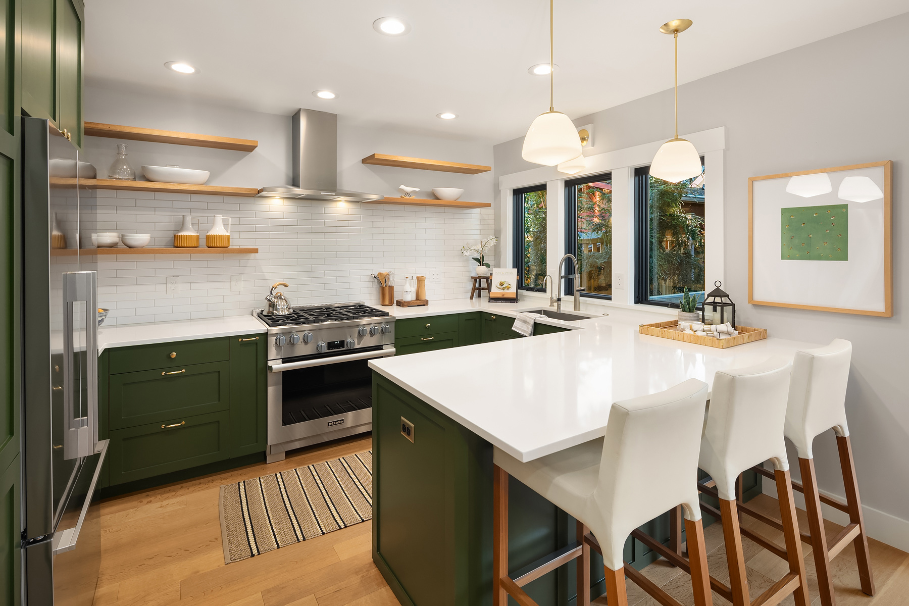 Craftsman Retake Addition Kitchen in Seattle, Washington, Custom Home Design by BellCraft Architects