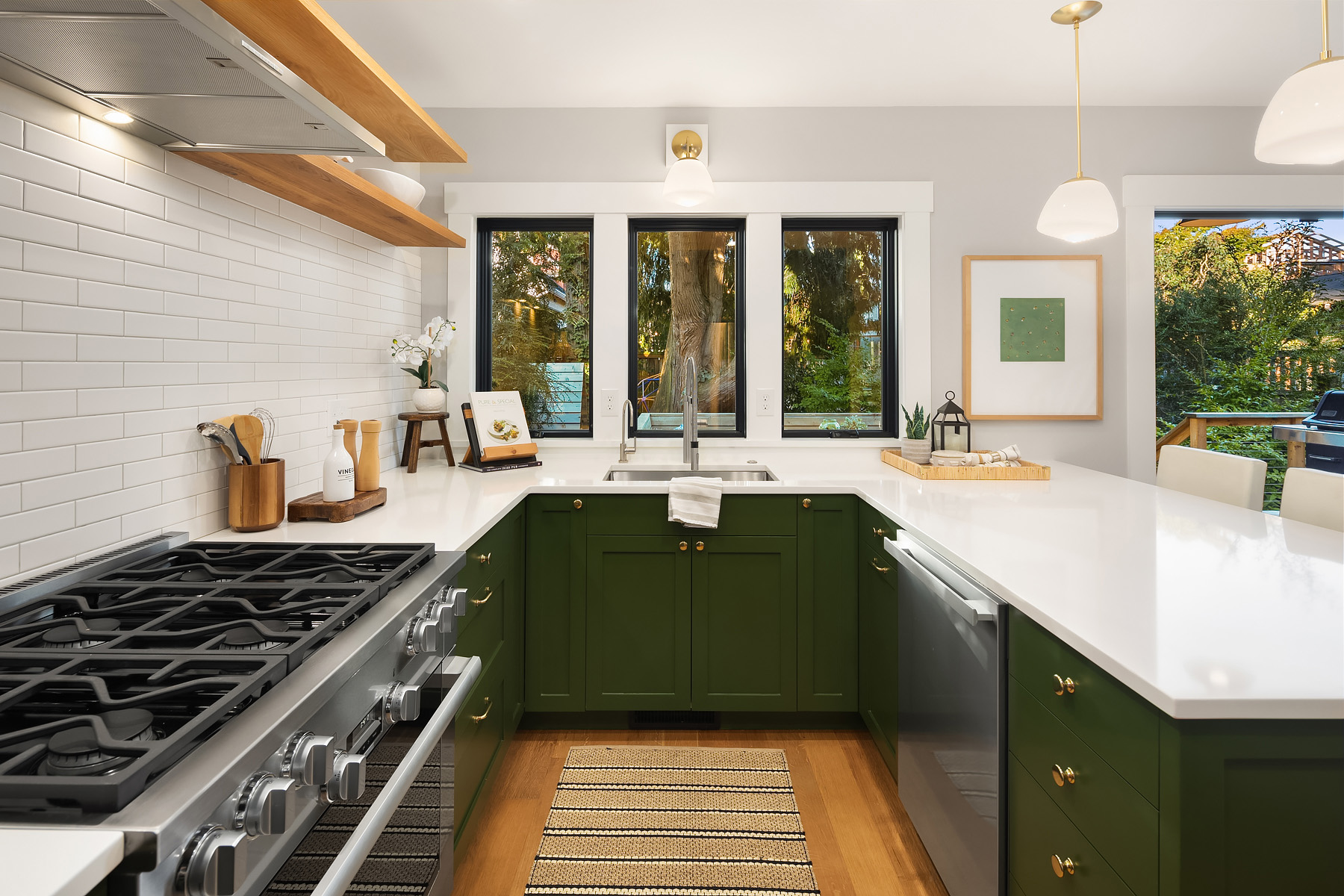Craftsman Retake Addition Kitchen in Seattle, Washington, Custom Home Design by BellCraft Architects