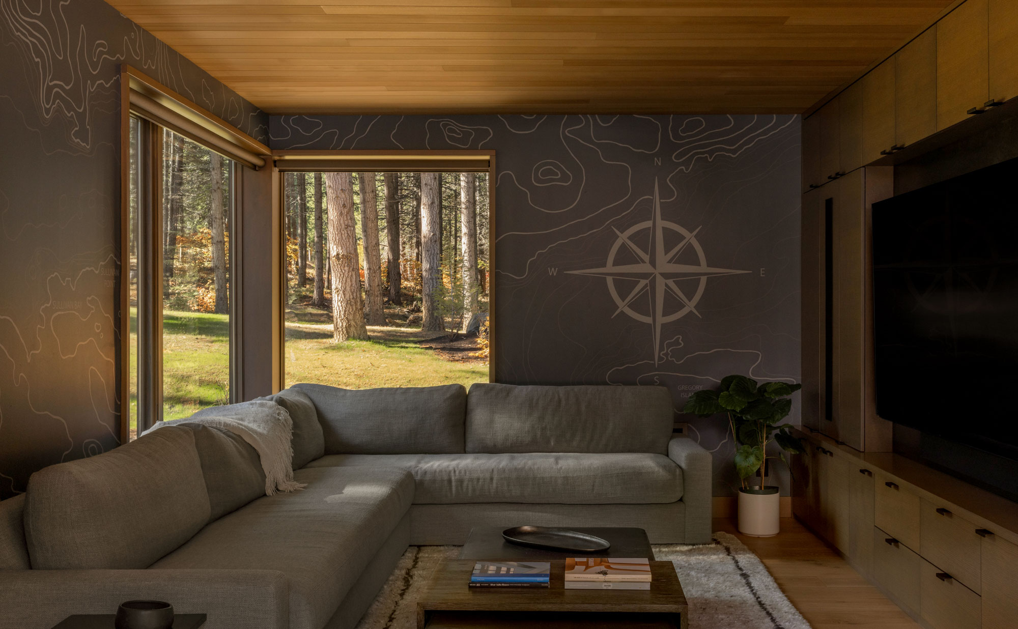 Goat Creek Retreat Den in Cle Elum, Washington, Custom Home Design by BellCraft Architects