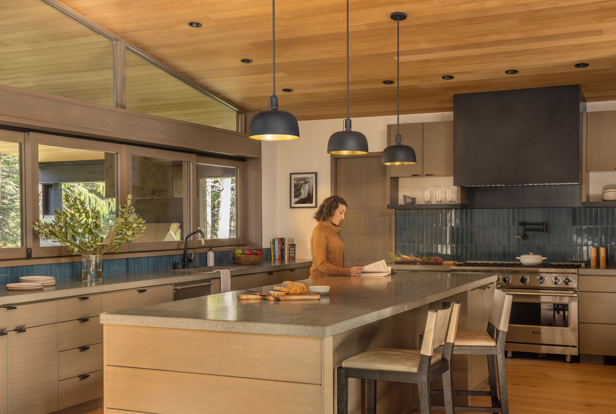 Goat Creek Retreat Kitchen in Cle Elum, Washington, Custom Home Design by BellCraft Architects