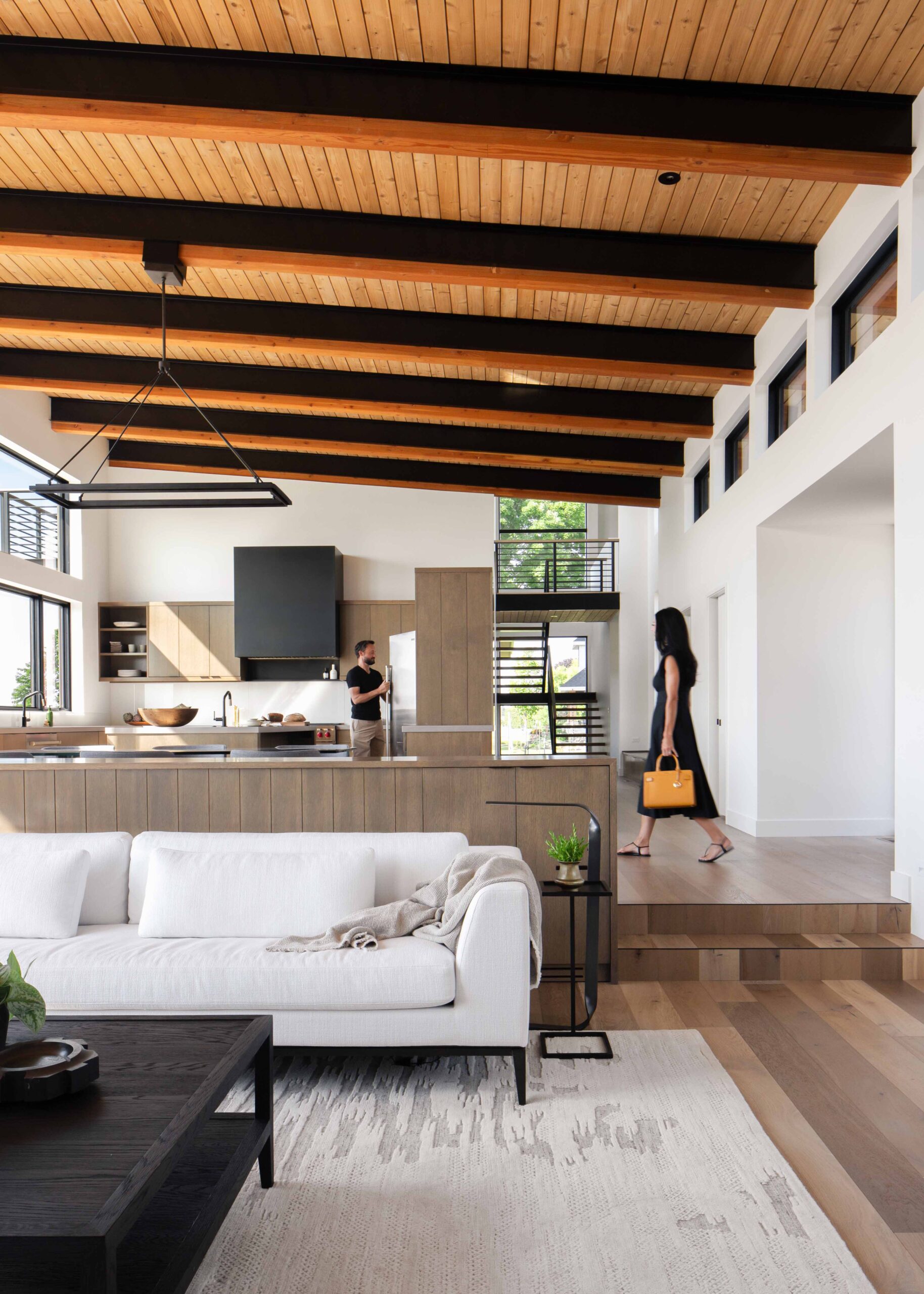 Mission West Living Room, Old Mission Lake House, Custom Home Design by BellCraft Architects