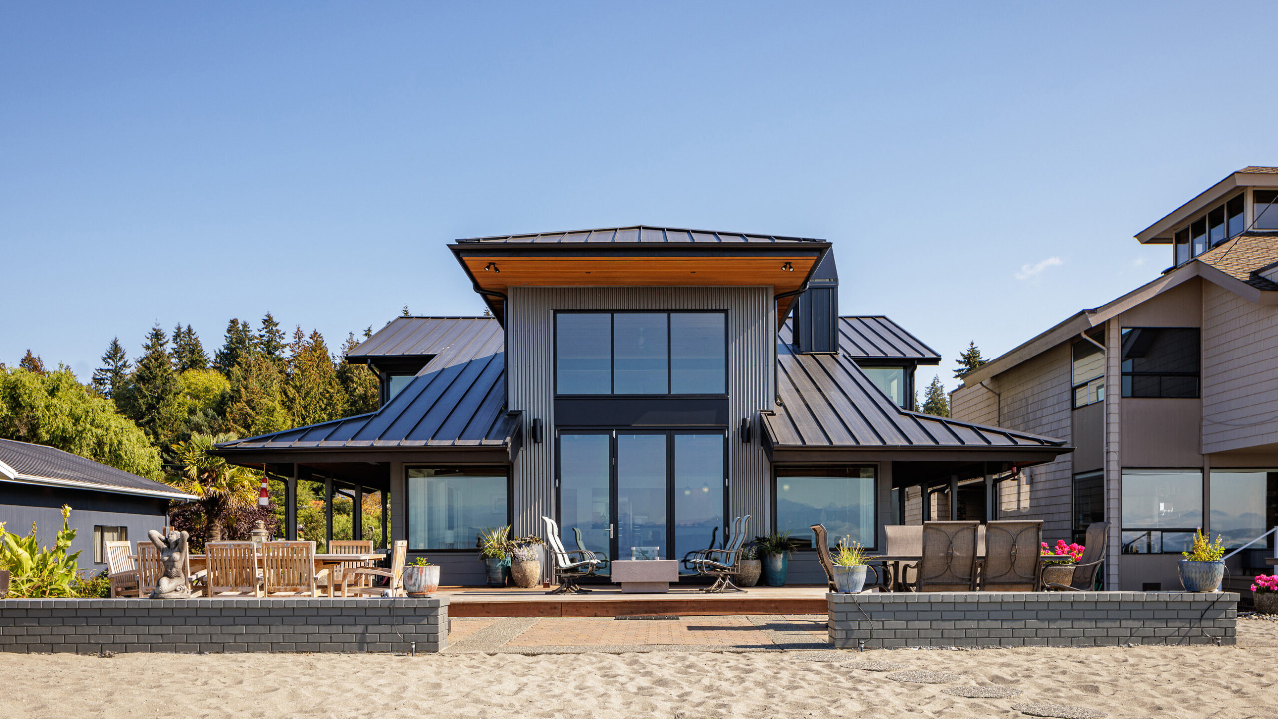 Mutiny Bay, Whidbey Island Beach House, Custom Home Design by BellCraft Architects