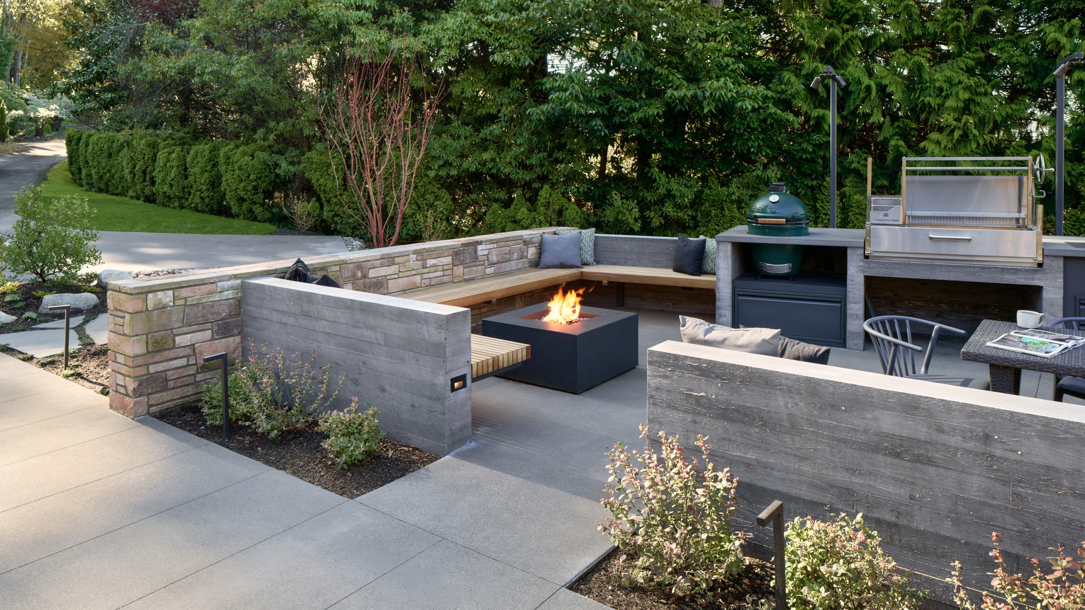 broadview terrace outdoor living residential architecture aerial shot